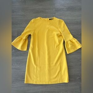 Zara size S yellow mid length dress
